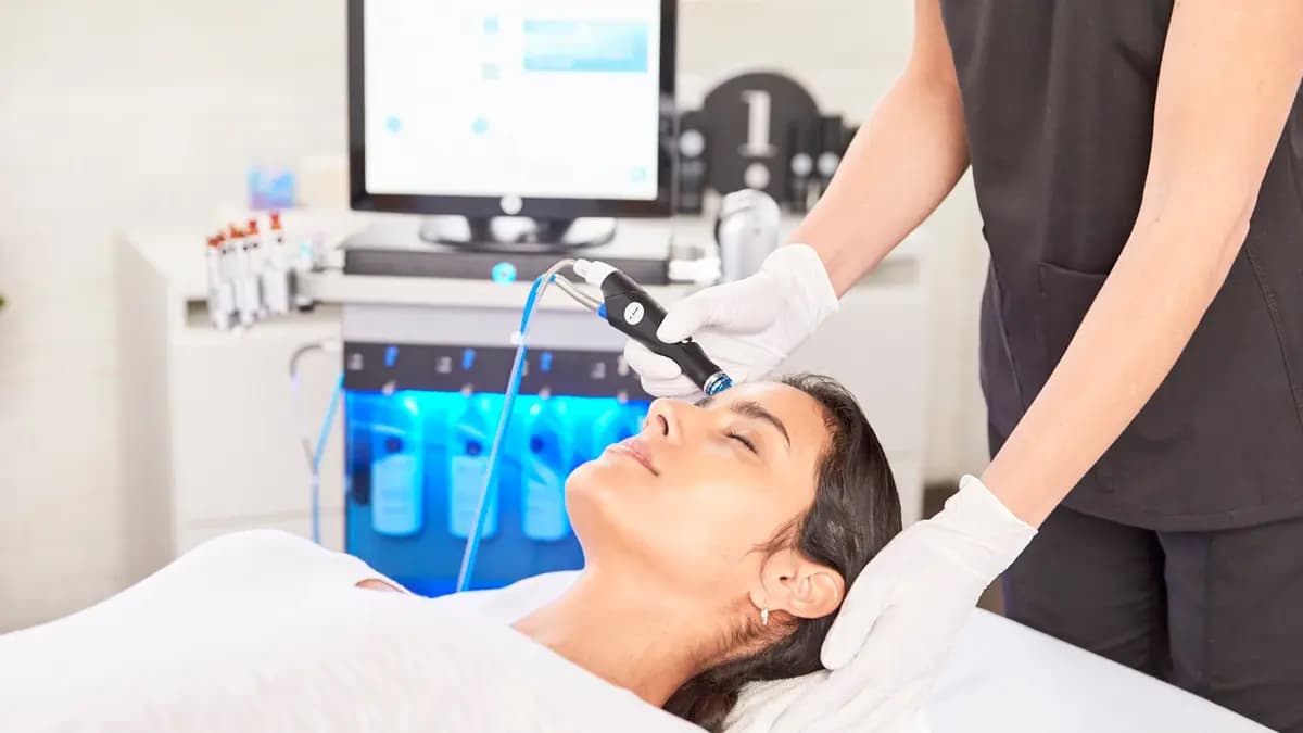 HydraFacial device at Aries Clinic Dubai